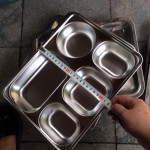 Khay inox 5 ngăn