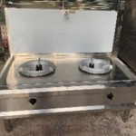 Bếp gas đôi công nghiệp có khung bọc inox